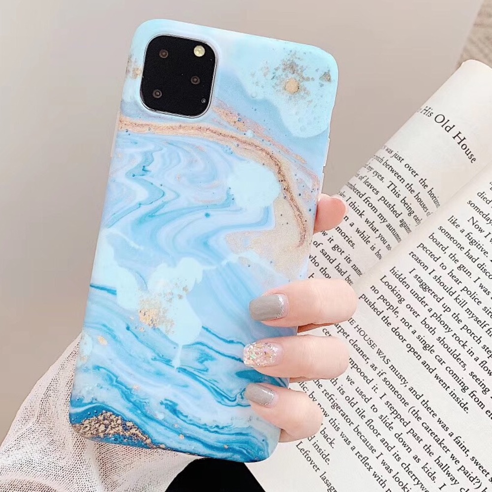 iPhone 11/Pro/Pro Max Cute Light Blue Soft Case